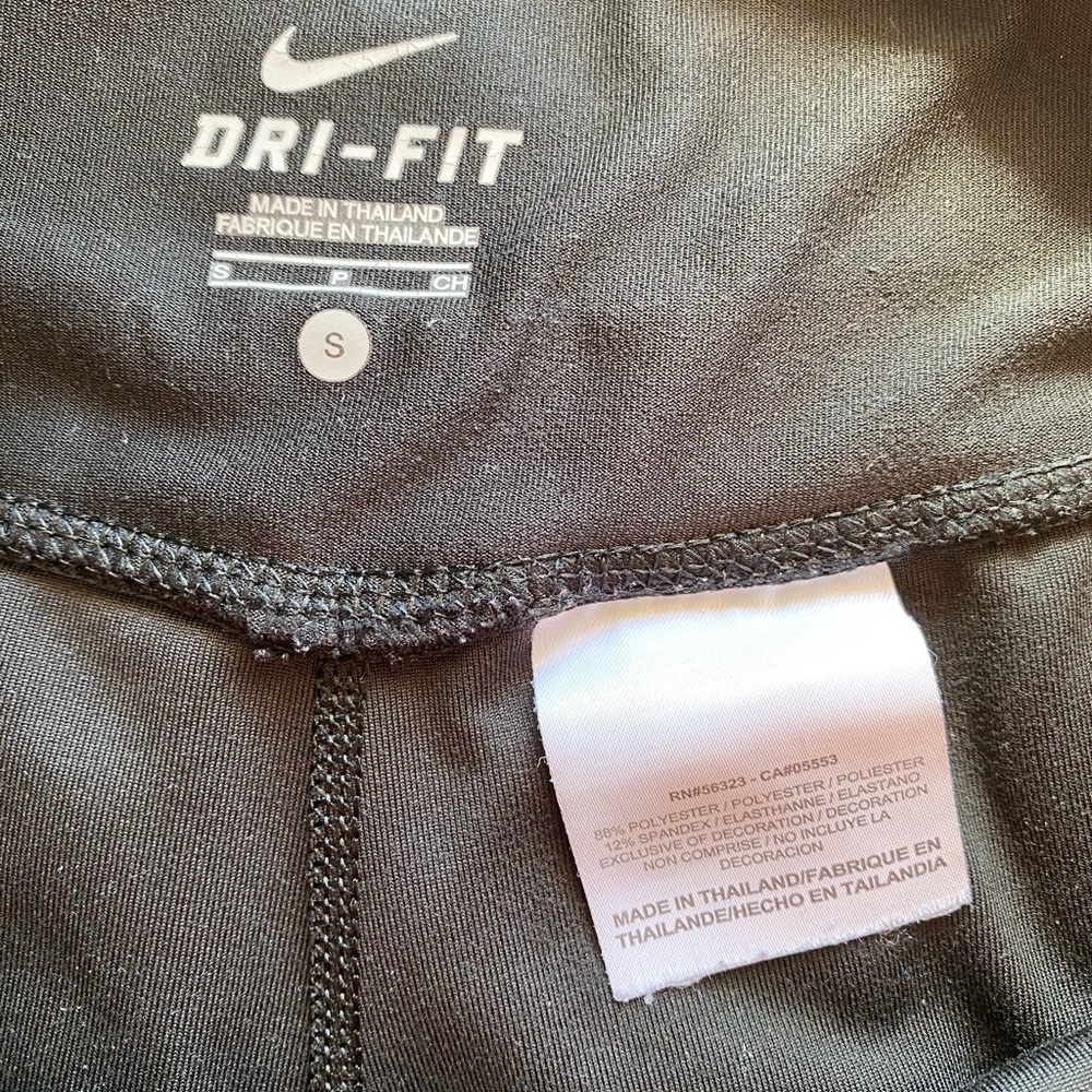 Nike Dri-Fit Black Wide Leg Capri Pants Small - Picture 4 of 5